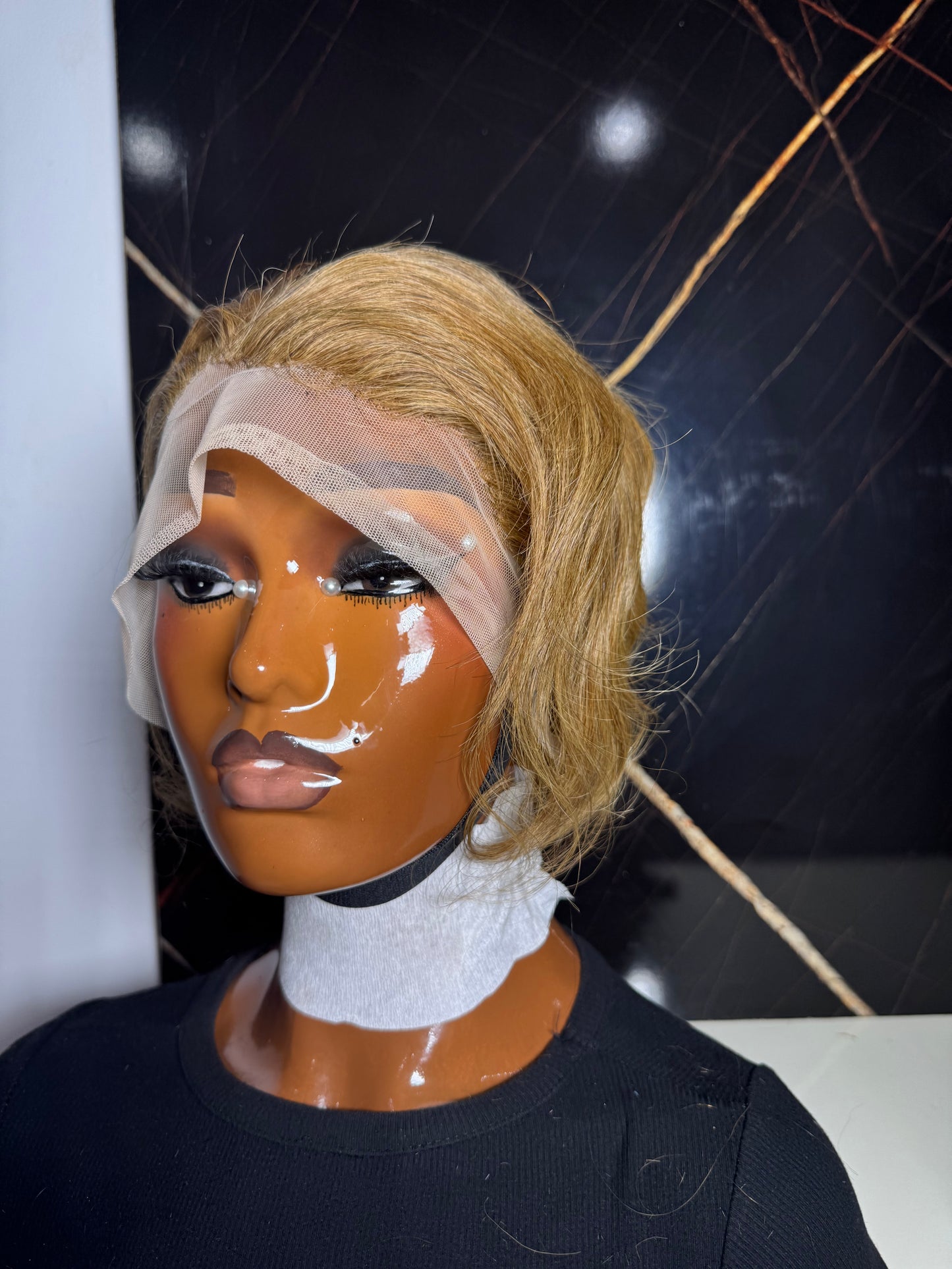 Double drawn full frontal tiwa wig blonde colour