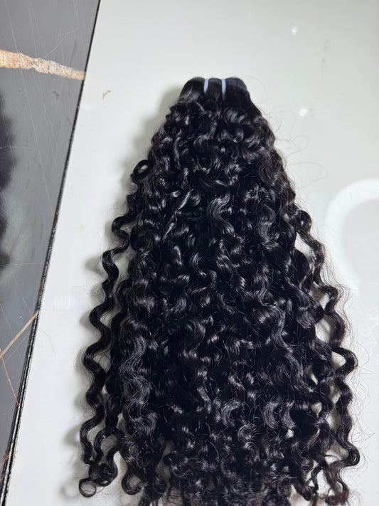 Sdd grade 15A pixie curls bundle (100g) 18inches natural colour