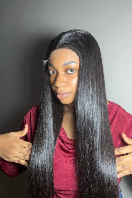 Sdd Vietnamese bone straight 24inches (300g) with 24inches 5x5 closure natural colour