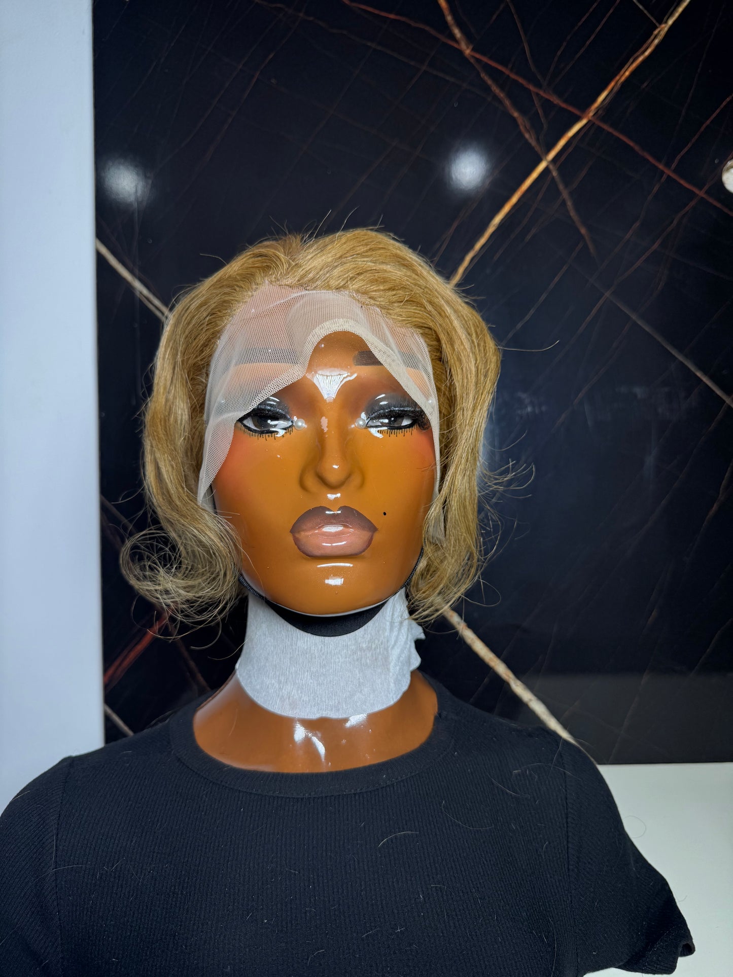 Double drawn full frontal tiwa wig blonde colour