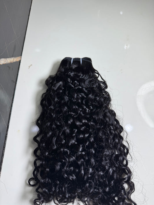 Sdd grade 15A pixie curls bundle (100g) 16inches natural colour