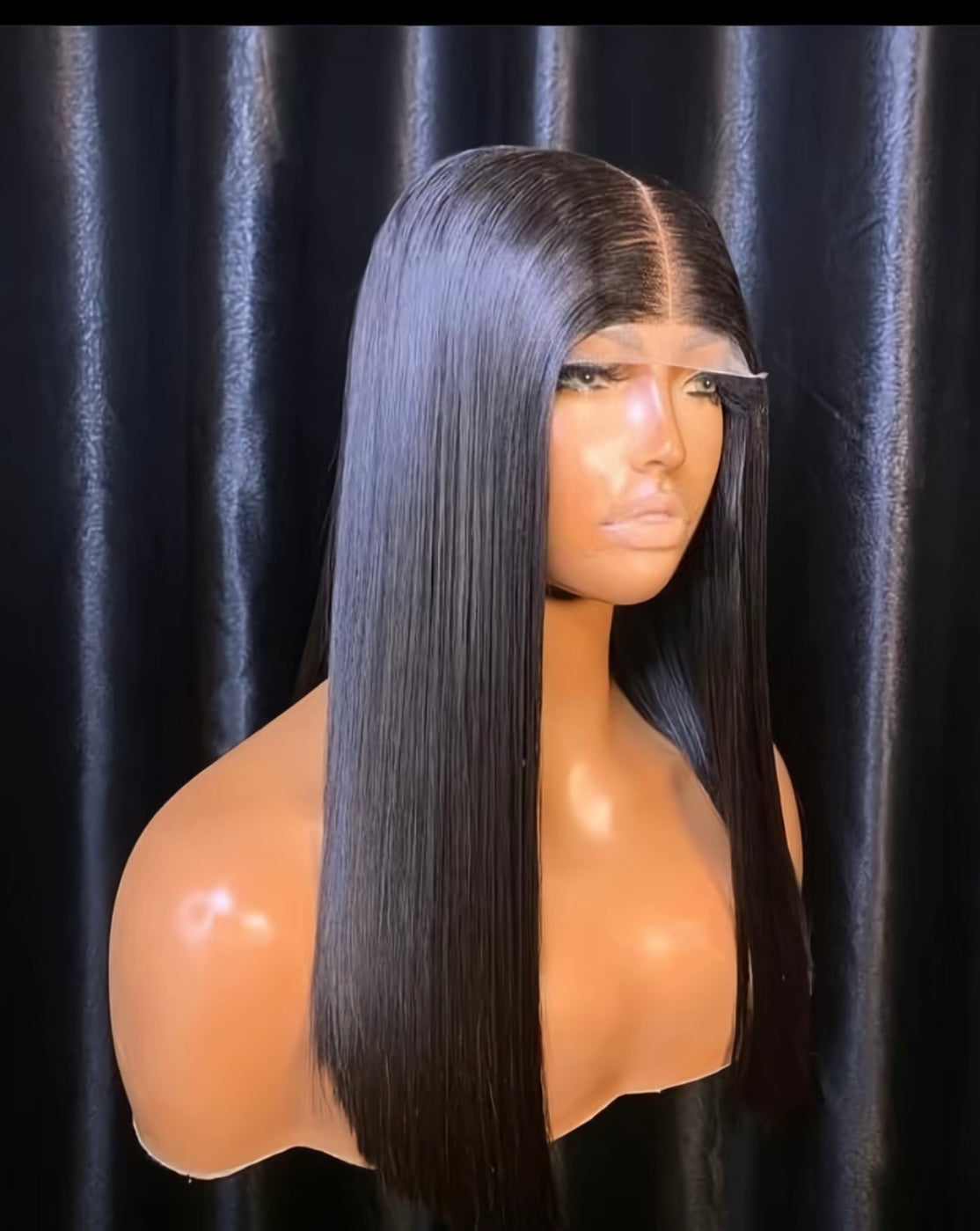 Super double drawn Vietnamese bone straight 18inches with 2x6 closure (already wigged and styled).