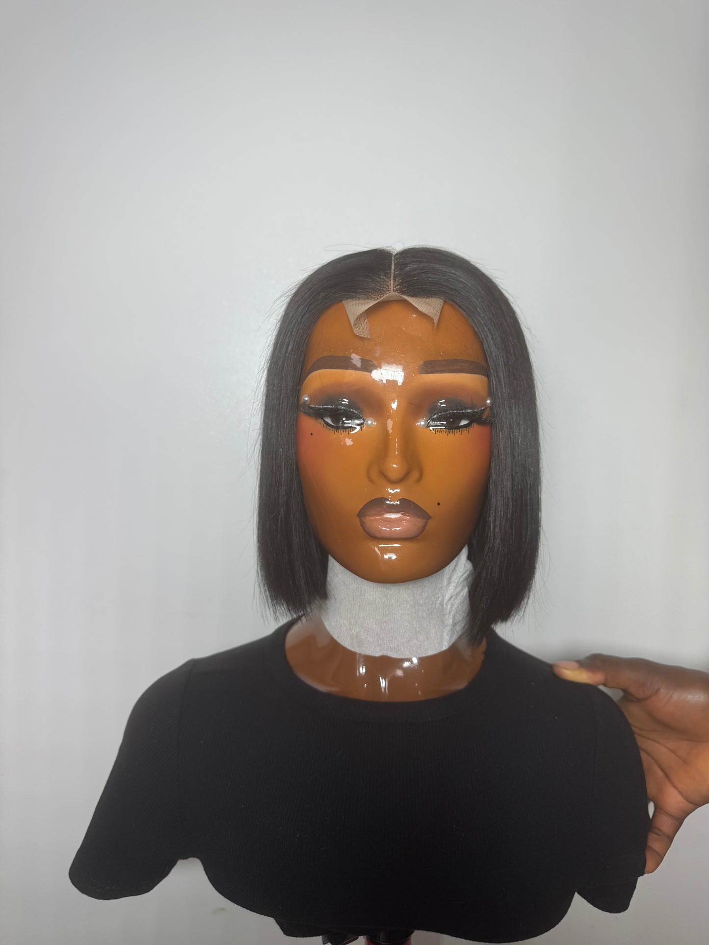 Super double drawn Vietnamese bone straight 8inches with 2x4 closure (already wigged and styled).