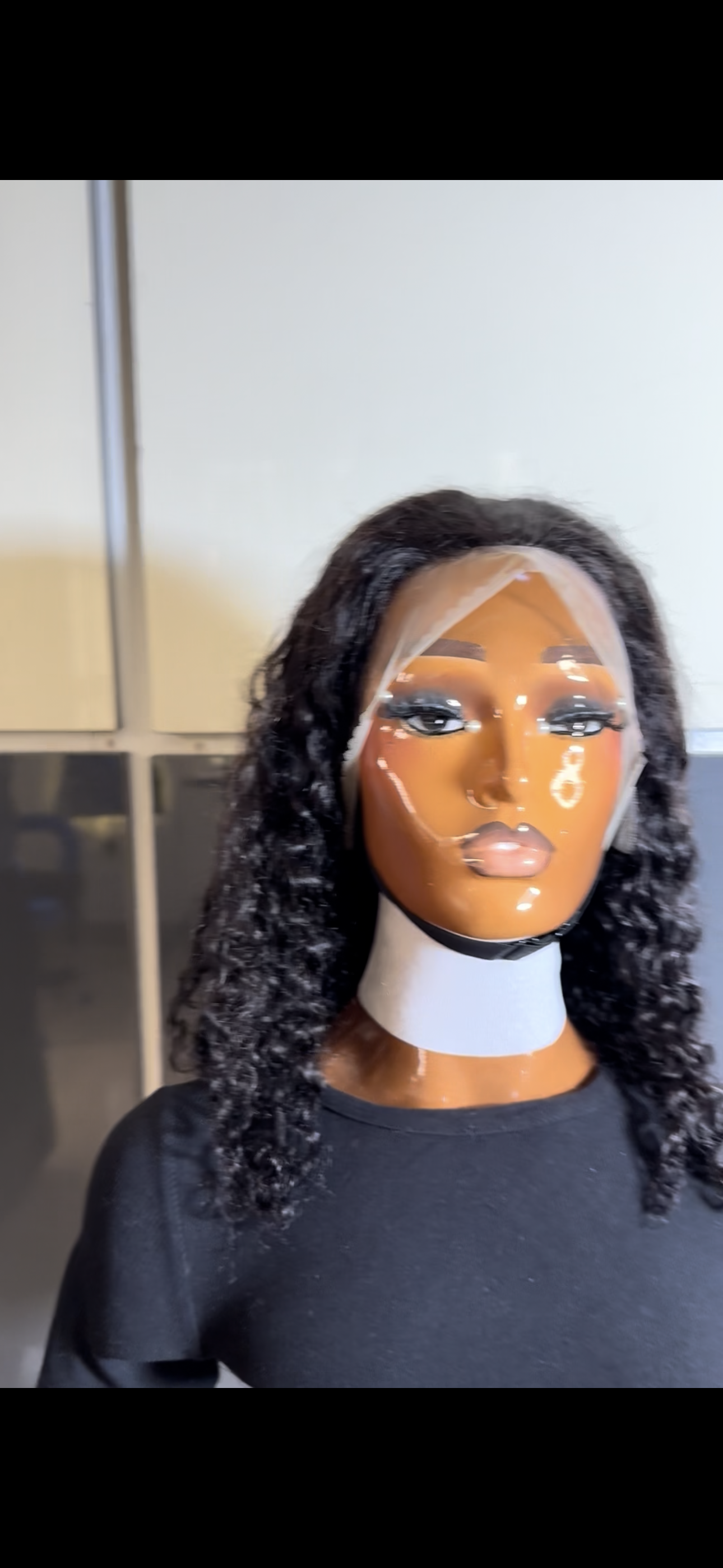 SUPER DOUBLE DRAWN WATER WAVE WIG 14inches with FULL FRONTAL (factory wig)