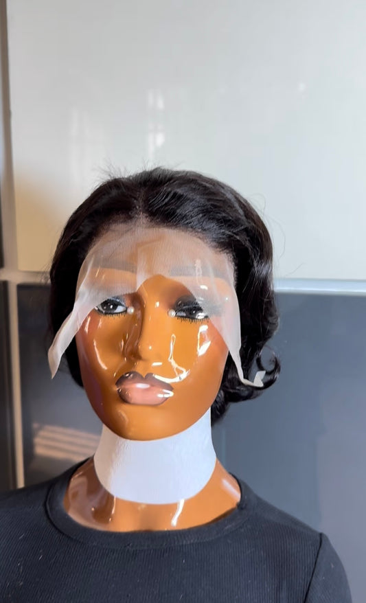 Double drawn full frontal tiwa wig natural colour