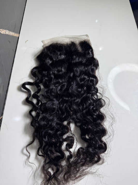Sdd grade 15A pixie curls 5x5 closure 14inches inches natural colour
