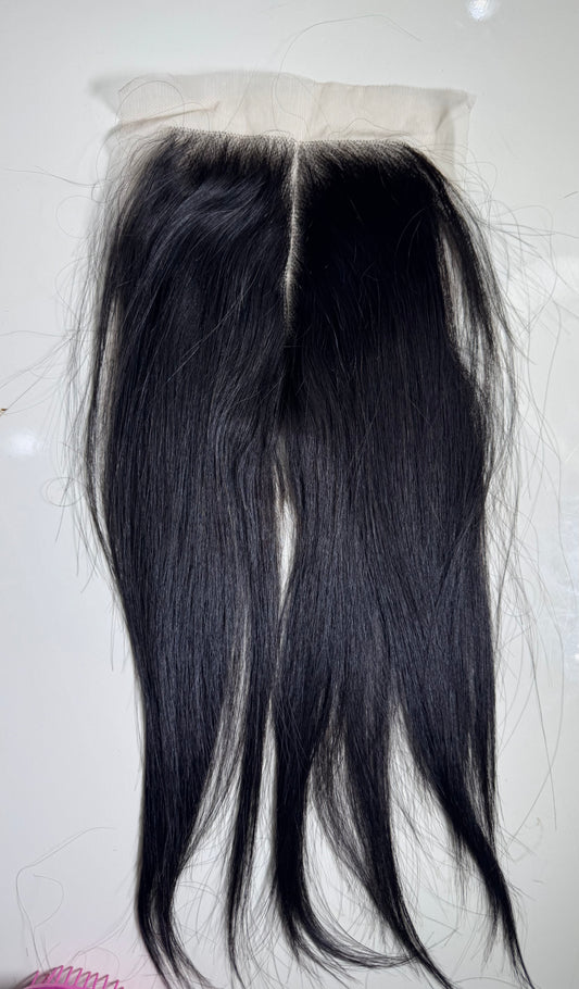 Sdd Vietnamese bone straight natural colour 12inches 5x5 closure